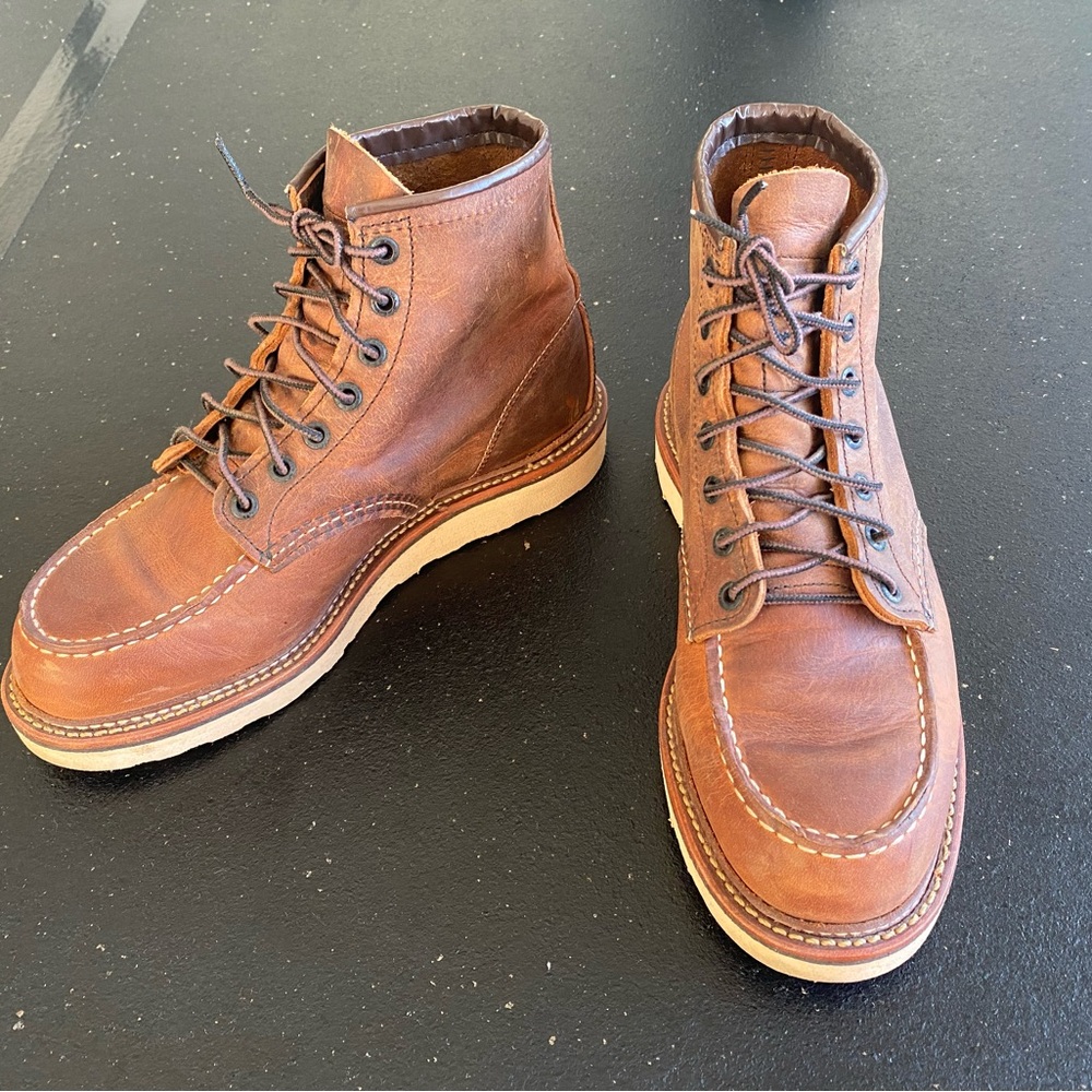 Red Wing CLASSIC MOC Boots in Copper Rough & Tough Leather 1907